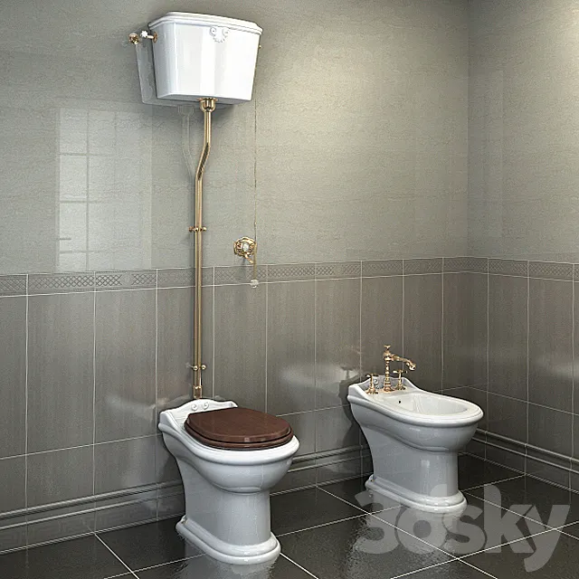 “PROFI” Toilet Bidet LINEATRE Hermitage 3D Model