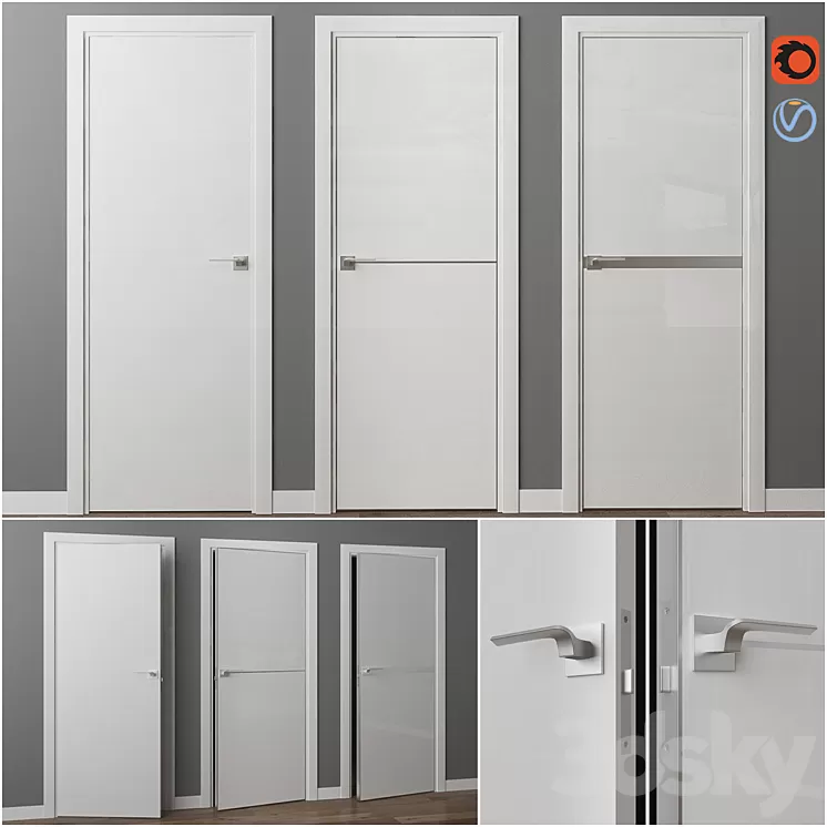 Profil Doors LK Series Doors 3D Model