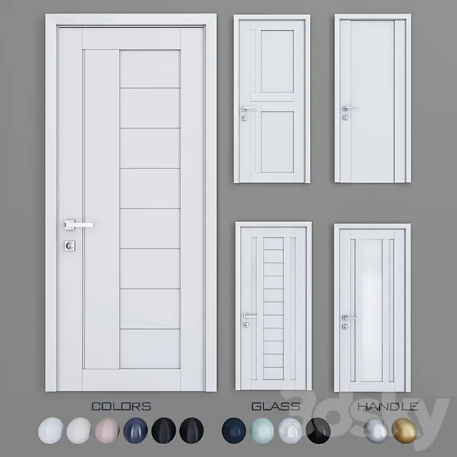 Profil Doors U set 2 3D Model