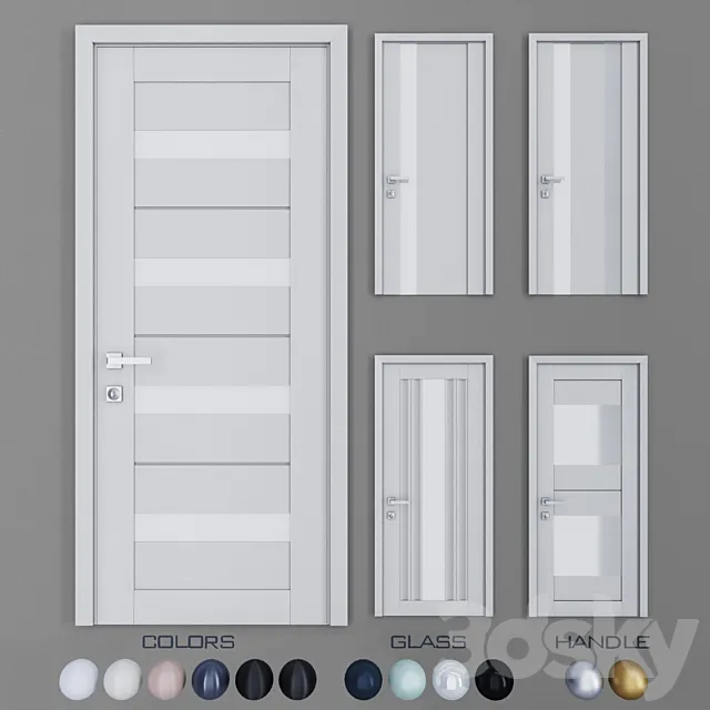 Profil Doors U set 6 3D Model