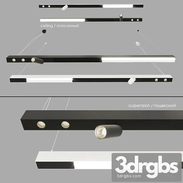 Profile system modular   centrsvet set2 3D Model Download