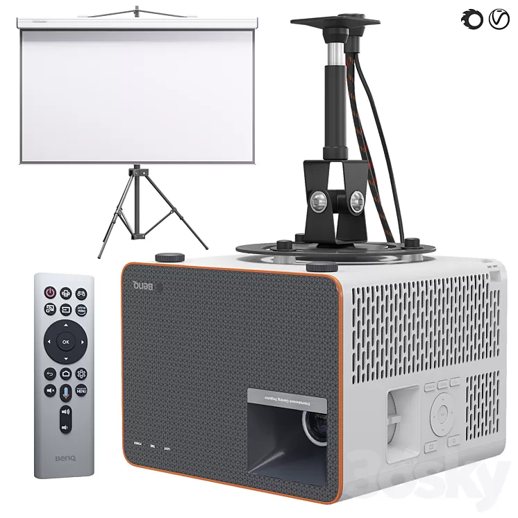 Projector BenQ X1300i 4LED Gaming Bracket 3D Model Free Download Projector BenQ X1300i 4LED Gaming Bracket 3D Model Free Download