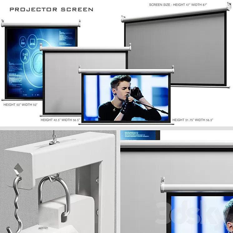 PROJECTOR SCREEN 3D Model