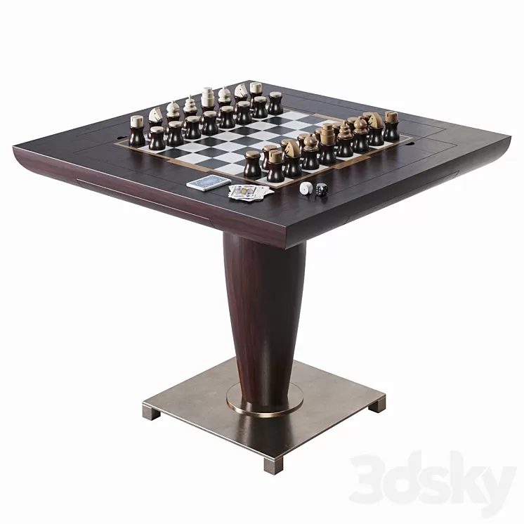 Promemoria Bassano da gioco Game table 3D Model Promemoria Bassano da gioco Game table 3D Model