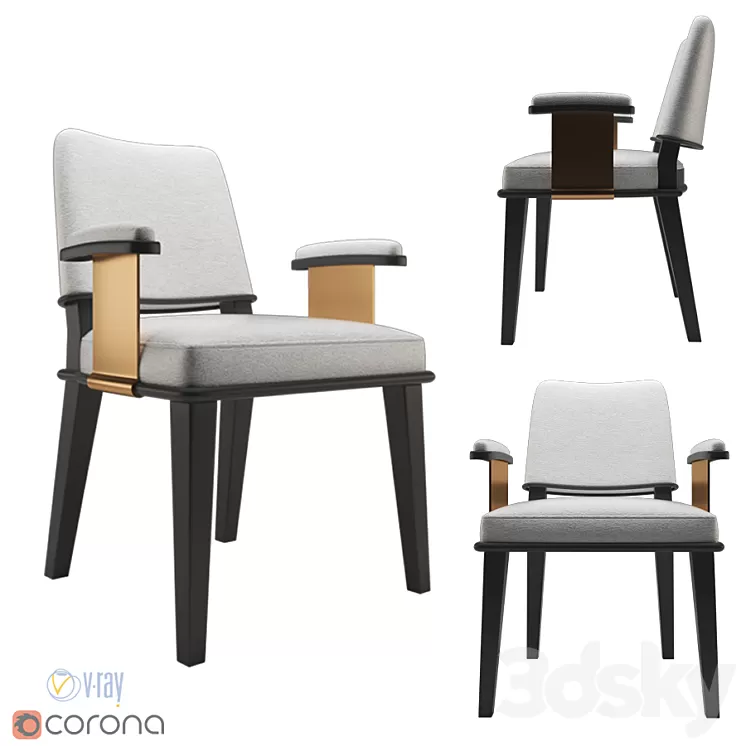 Promemoria Vespertine Chair 3D Model Promemoria Vespertine Chair 3D Model