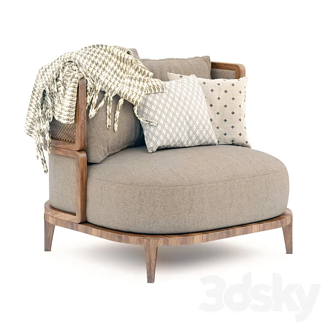 Promenade armchair 3D Model