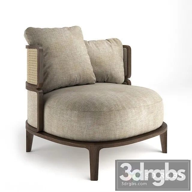 Promenade Lounge Armchair 3D Model Download