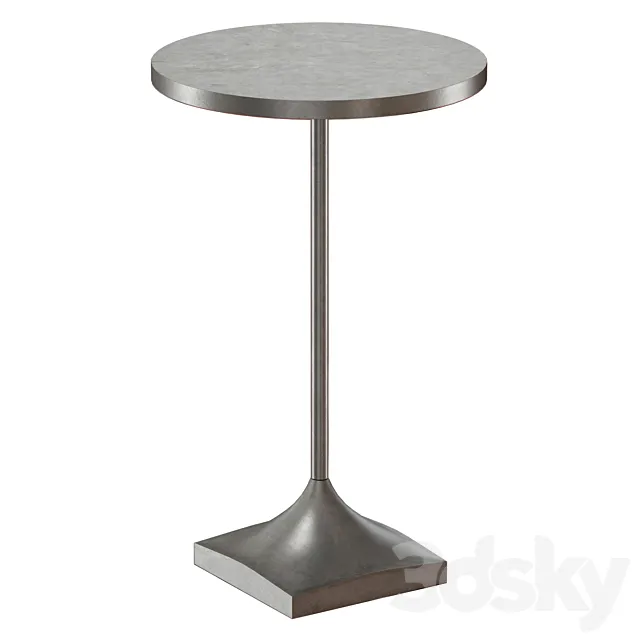 Prost Small Metal Drink Table (Crate and Barrel) 3D Model Prost Small Metal Drink Table (Crate and Barrel) 3D Model