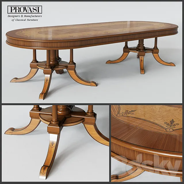 PROVASI 1213 Oval Table 3DModel