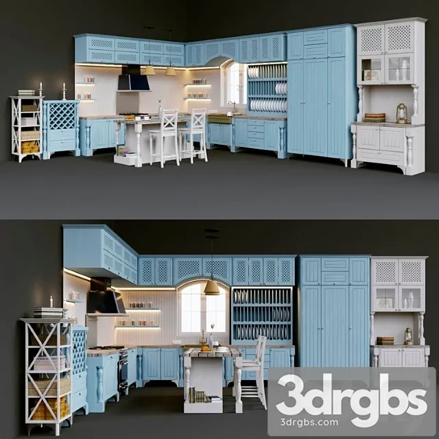 Provencal cuisine 3D Model Download Provencal cuisine 3D Model Download