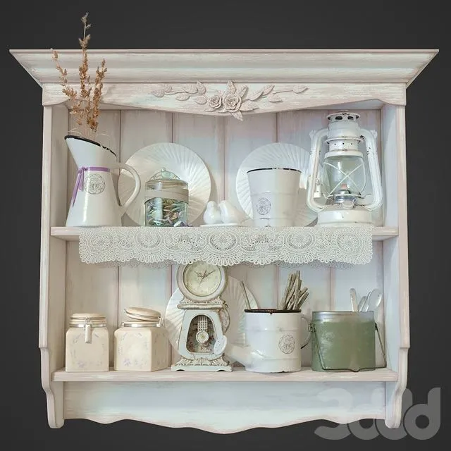Provencal style shelf 3D Model
