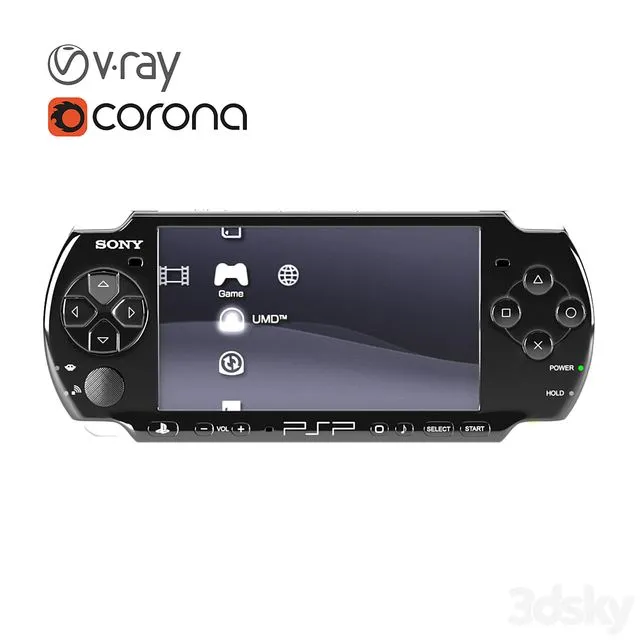 PSP3000 3D Model