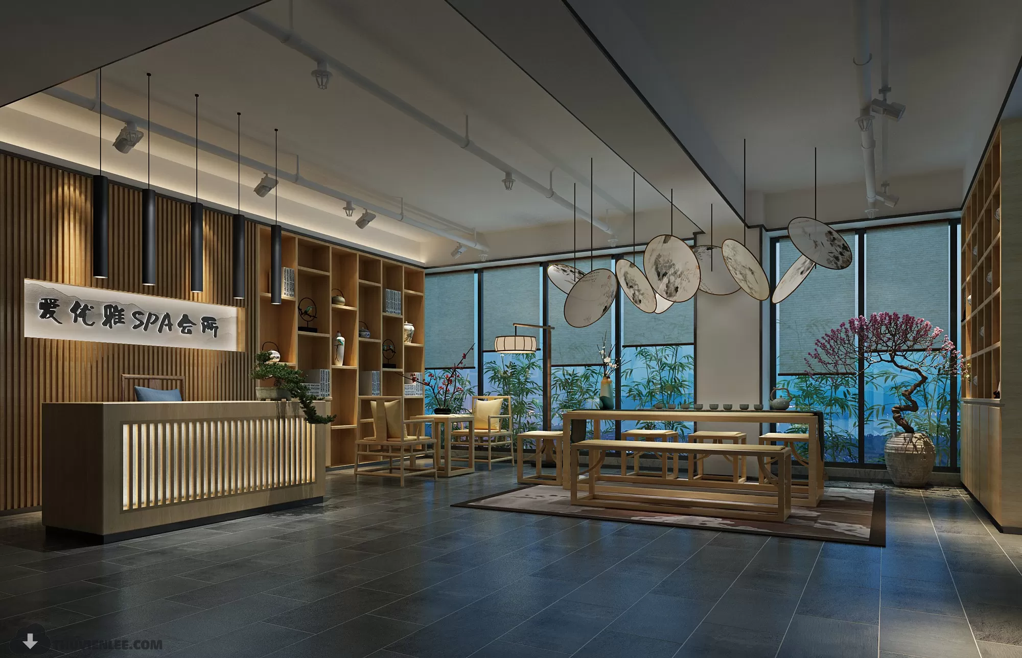 PUBLIC COMMERCE SPACE 3D MODEL – SPA 3D MODELS – 5