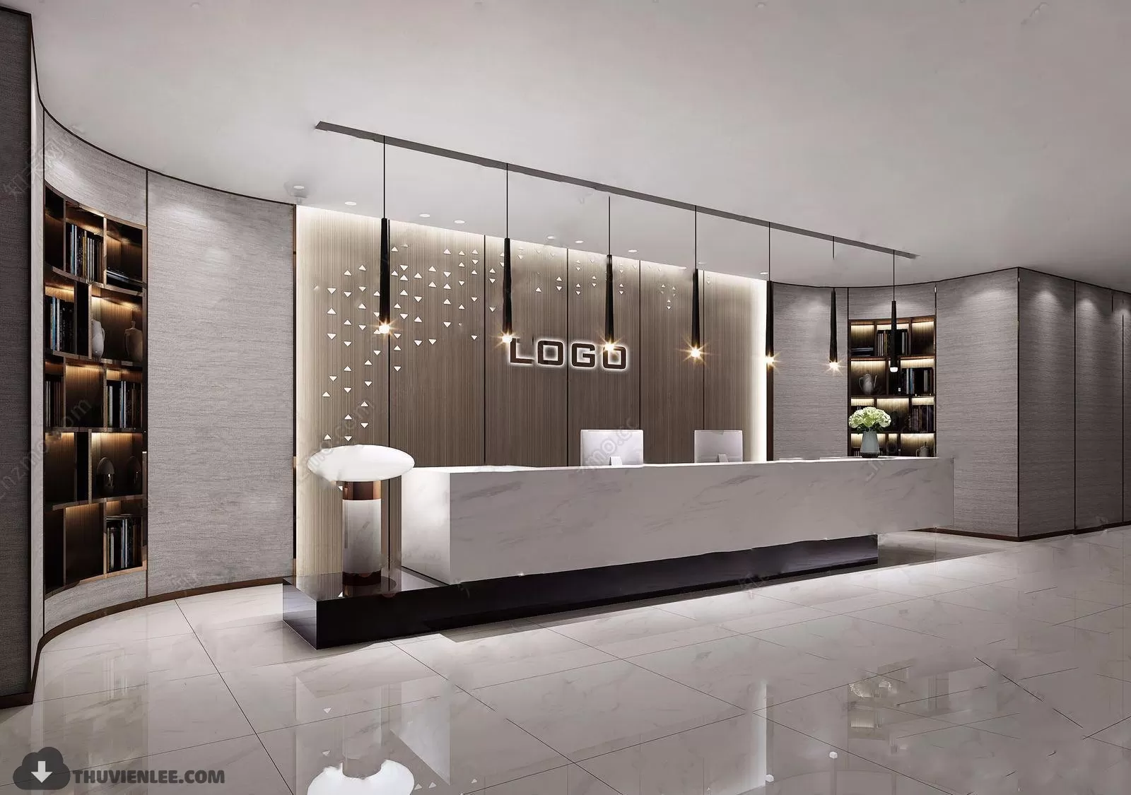 PUBLIC COMMERCE SPACE 3D MODEL – OFFICE 3D MODELS – 52