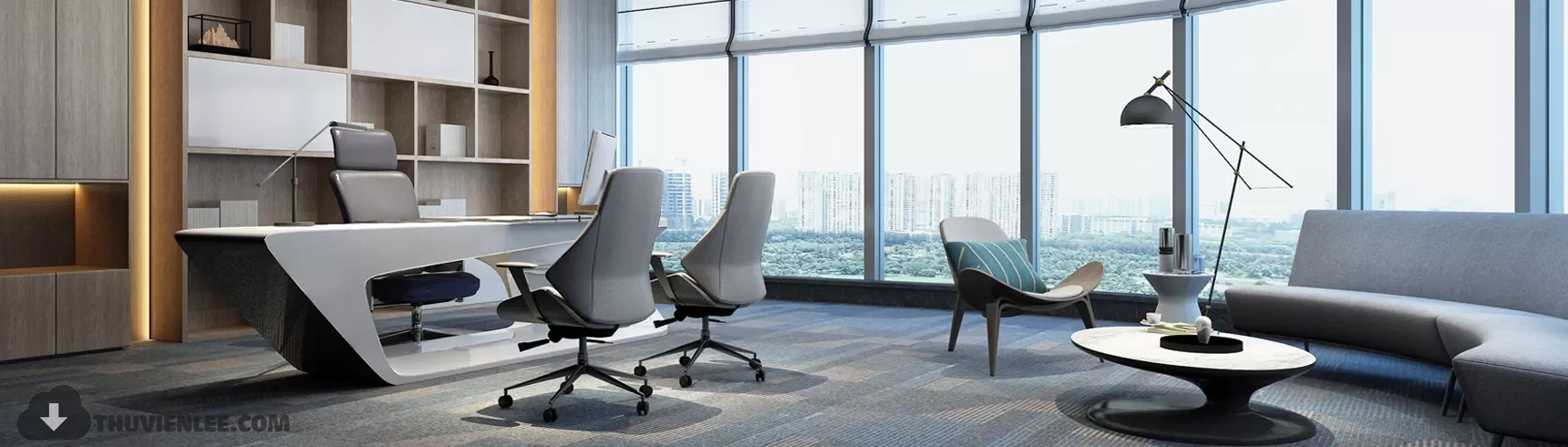 PUBLIC COMMERCE SPACE 3D MODEL – OFFICE 3D MODELS – 53