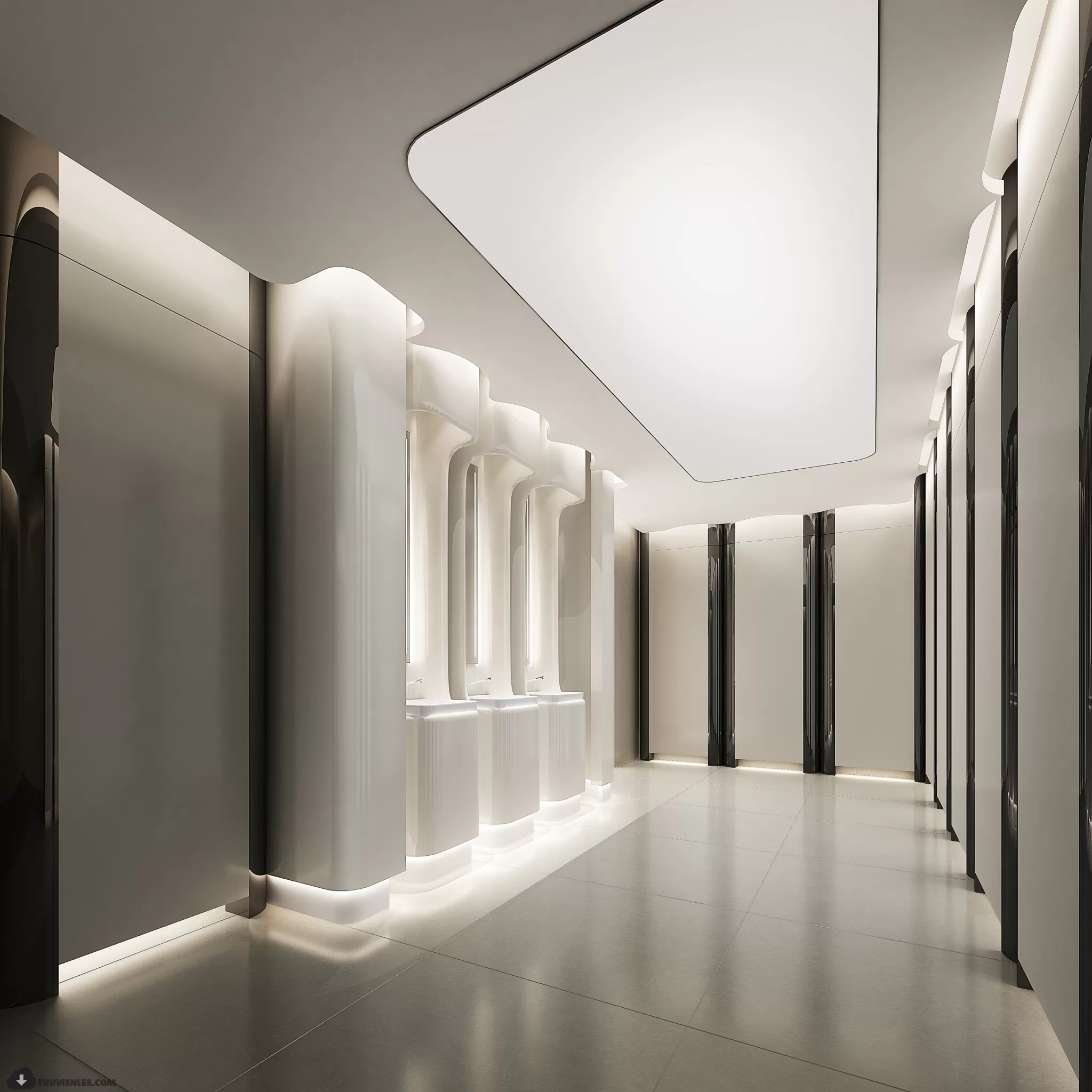 PUBLIC COMMERCE SPACE 3D MODEL – PUBLIC SPACE – 64