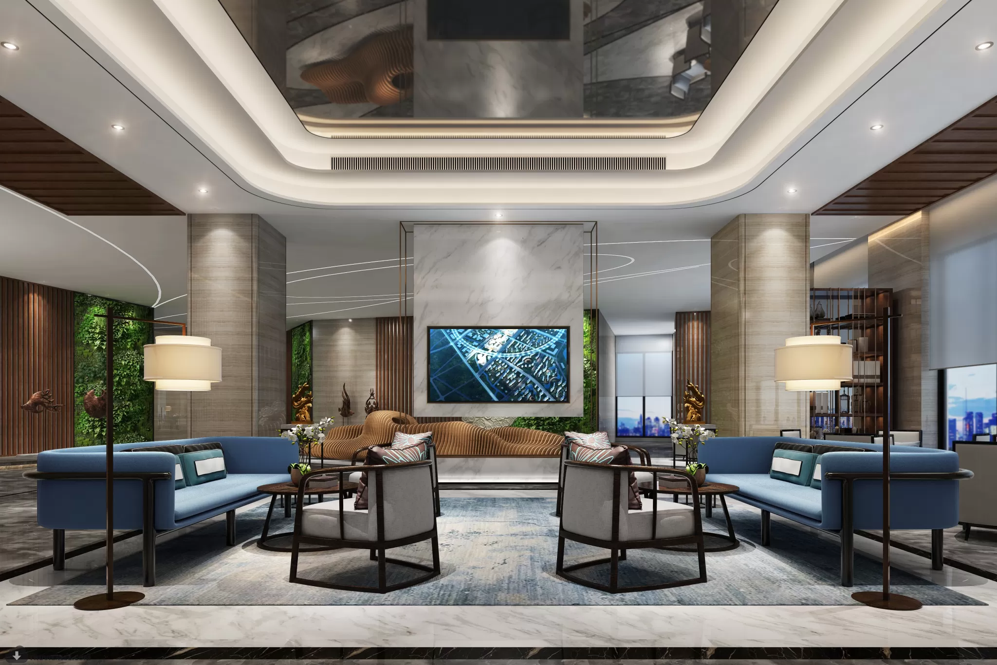 PUBLIC COMMERCE SPACE 3D MODEL – PUBLIC SPACE – 77