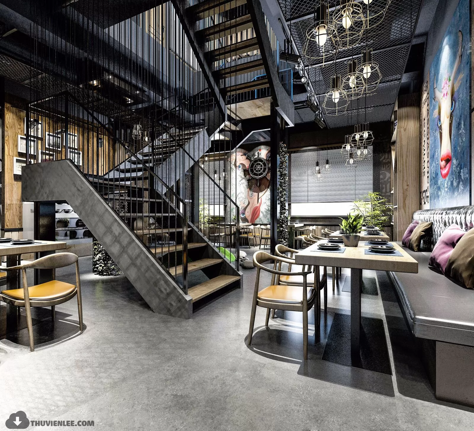 PUBLIC COMMERCE SPACE 3D MODEL – PUBLIC SPACE – 80