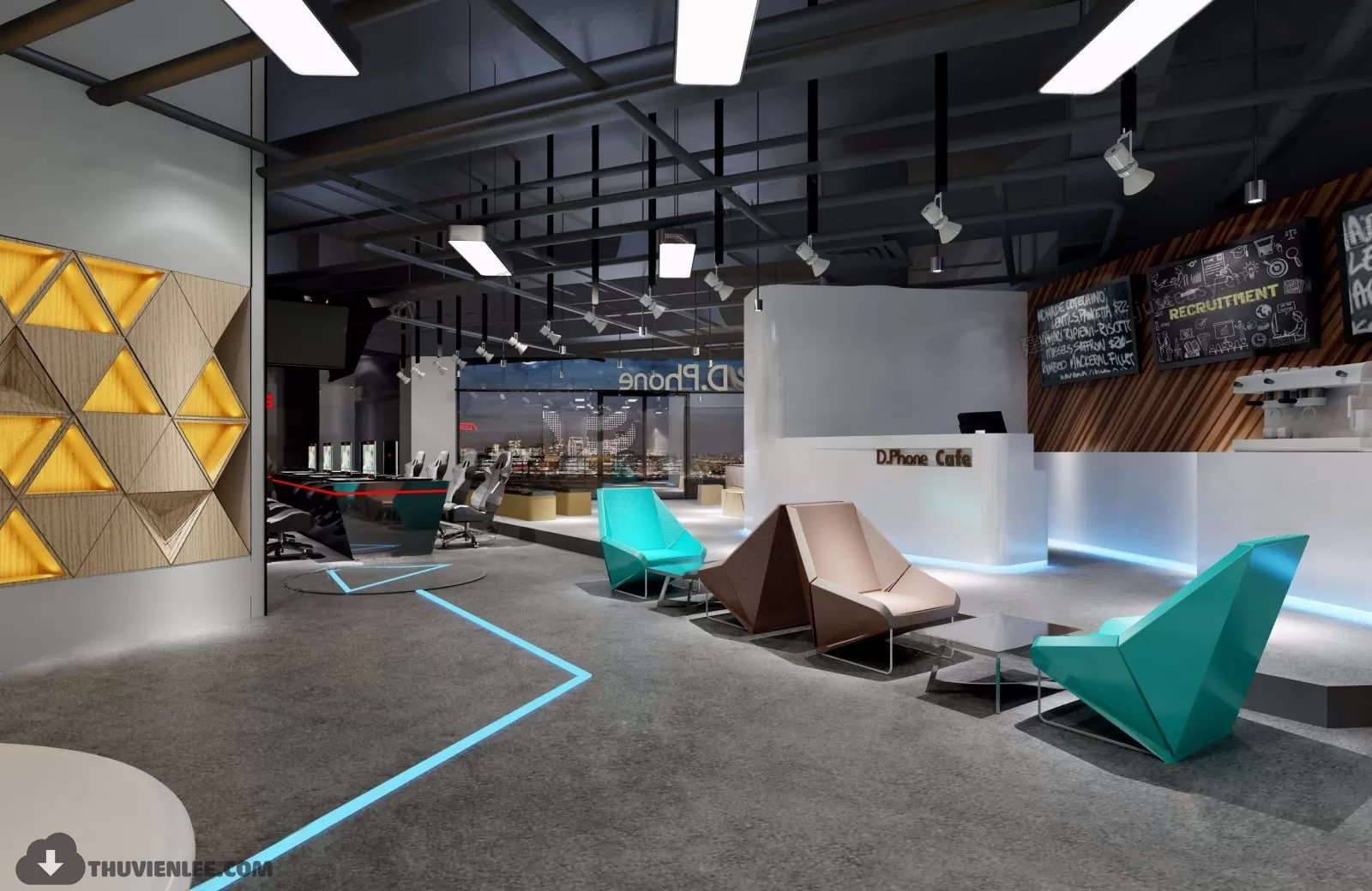 PUBLIC COMMERCE SPACE 3D MODEL – PUBLIC SPACE – 99