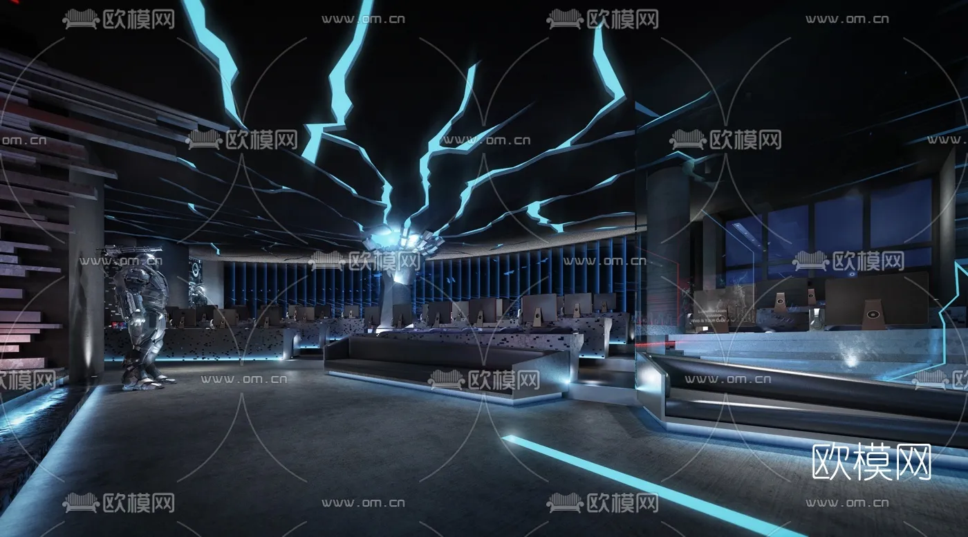 PUBLIC COMMERCE SPACE – 3D Model For Interior Design – 10810