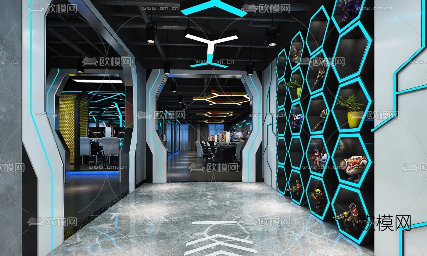 PUBLIC COMMERCE SPACE – 3D Model For Interior Design – 10812