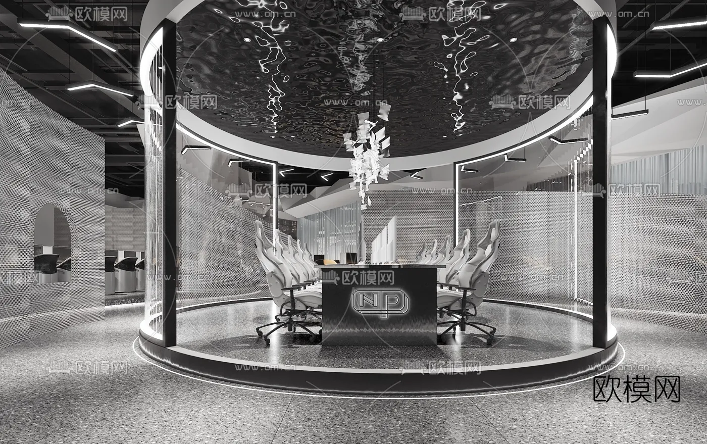 PUBLIC COMMERCE SPACE – 3D Model For Interior Design – 10813