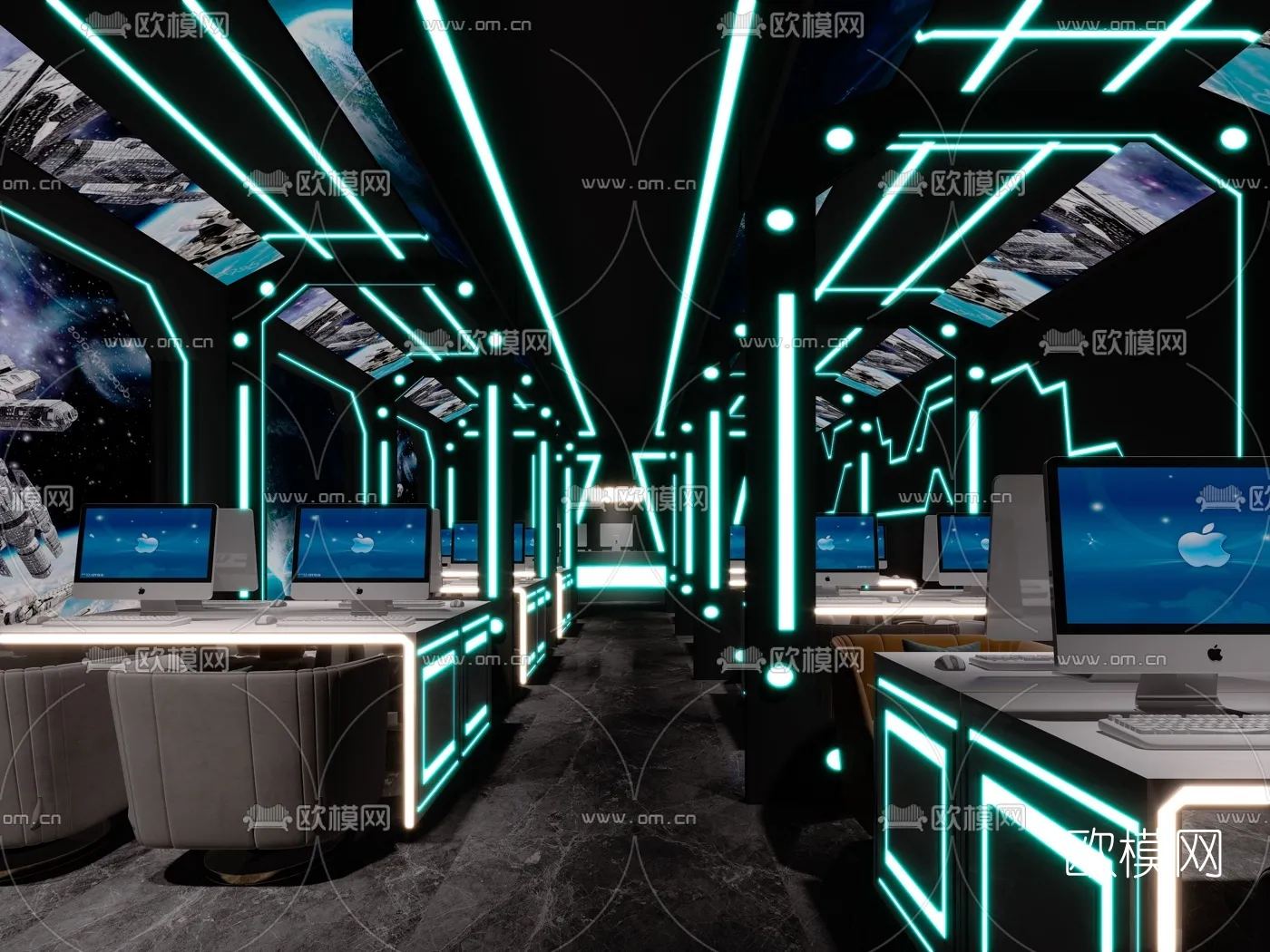 PUBLIC COMMERCE SPACE – 3D Model For Interior Design – 10816