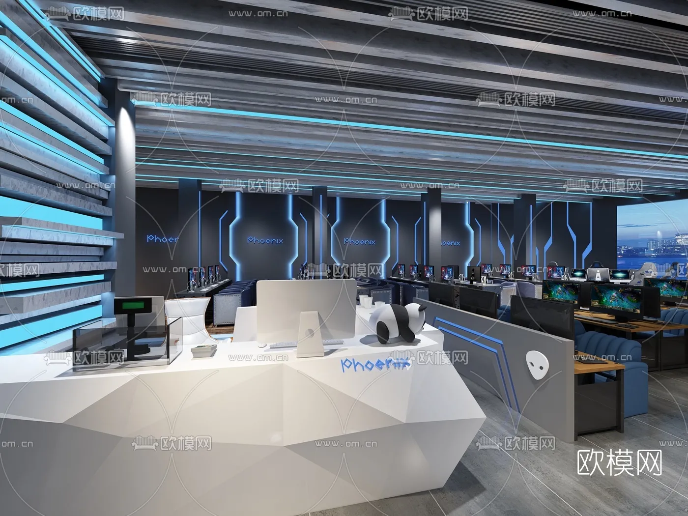 PUBLIC COMMERCE SPACE – 3D Model For Interior Design – 10818