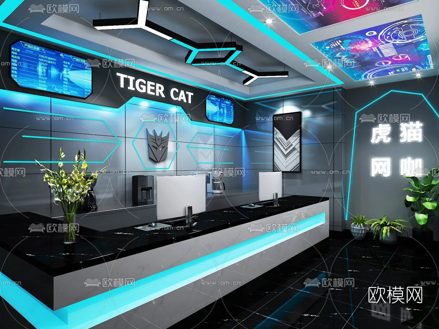 PUBLIC COMMERCE SPACE – 3D Model For Interior Design – 10819