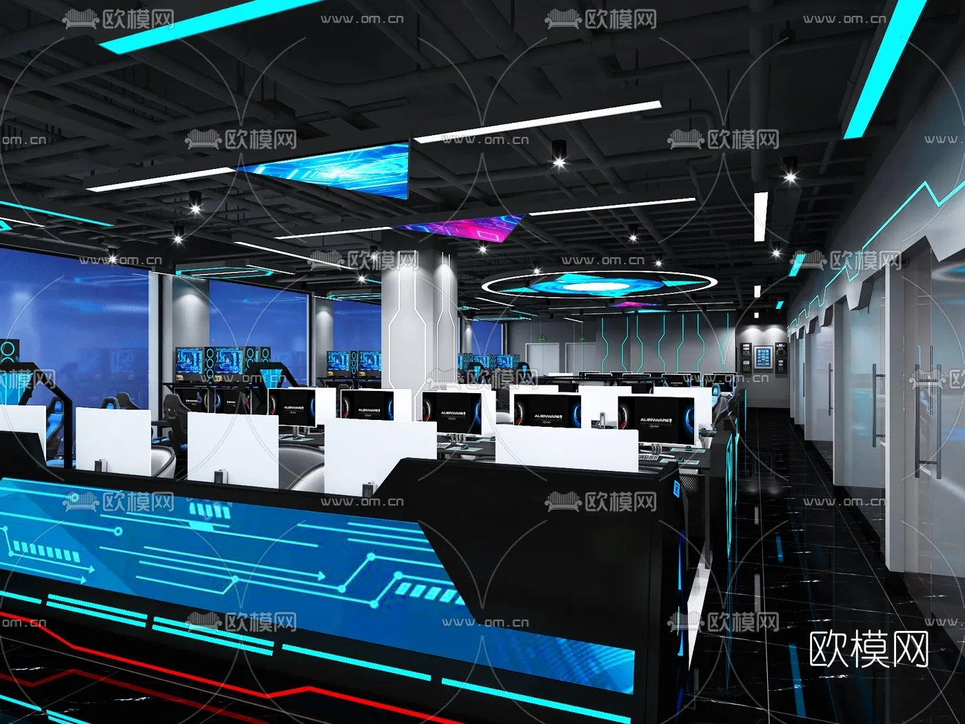 PUBLIC COMMERCE SPACE – 3D Model For Interior Design – 10820