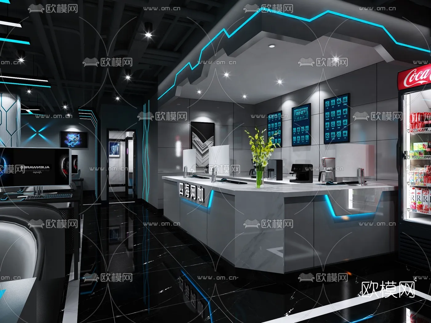 PUBLIC COMMERCE SPACE – 3D Model For Interior Design – 10822