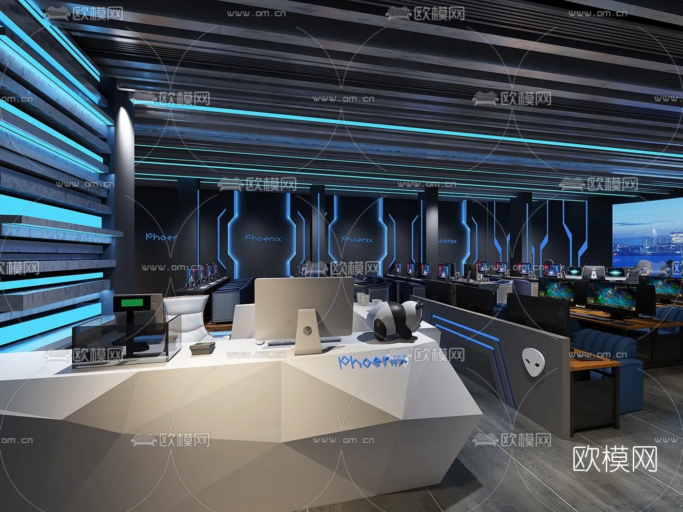 PUBLIC COMMERCE SPACE – 3D Model For Interior Design – 10823