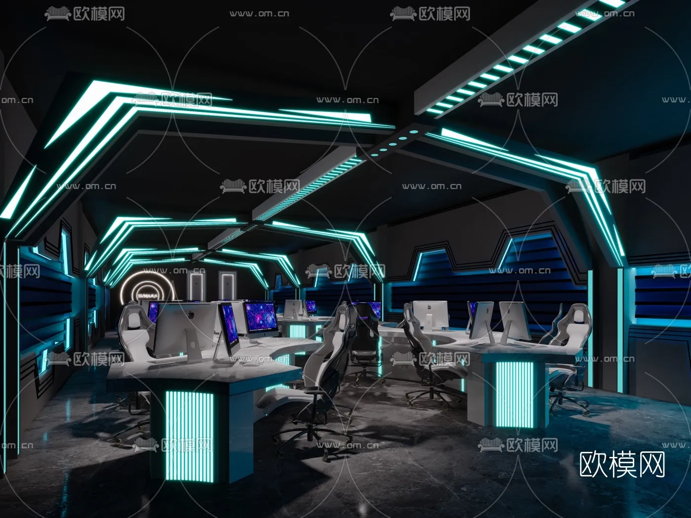 PUBLIC COMMERCE SPACE – 3D Model For Interior Design – 10827