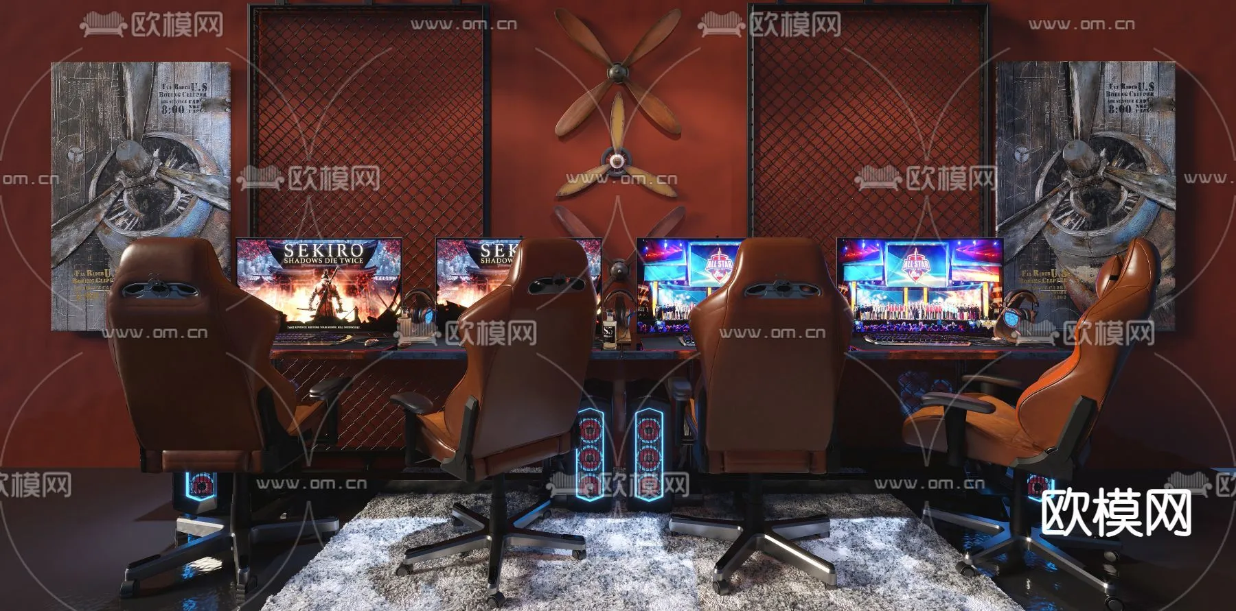 PUBLIC COMMERCE SPACE – 3D Model For Interior Design – 10836