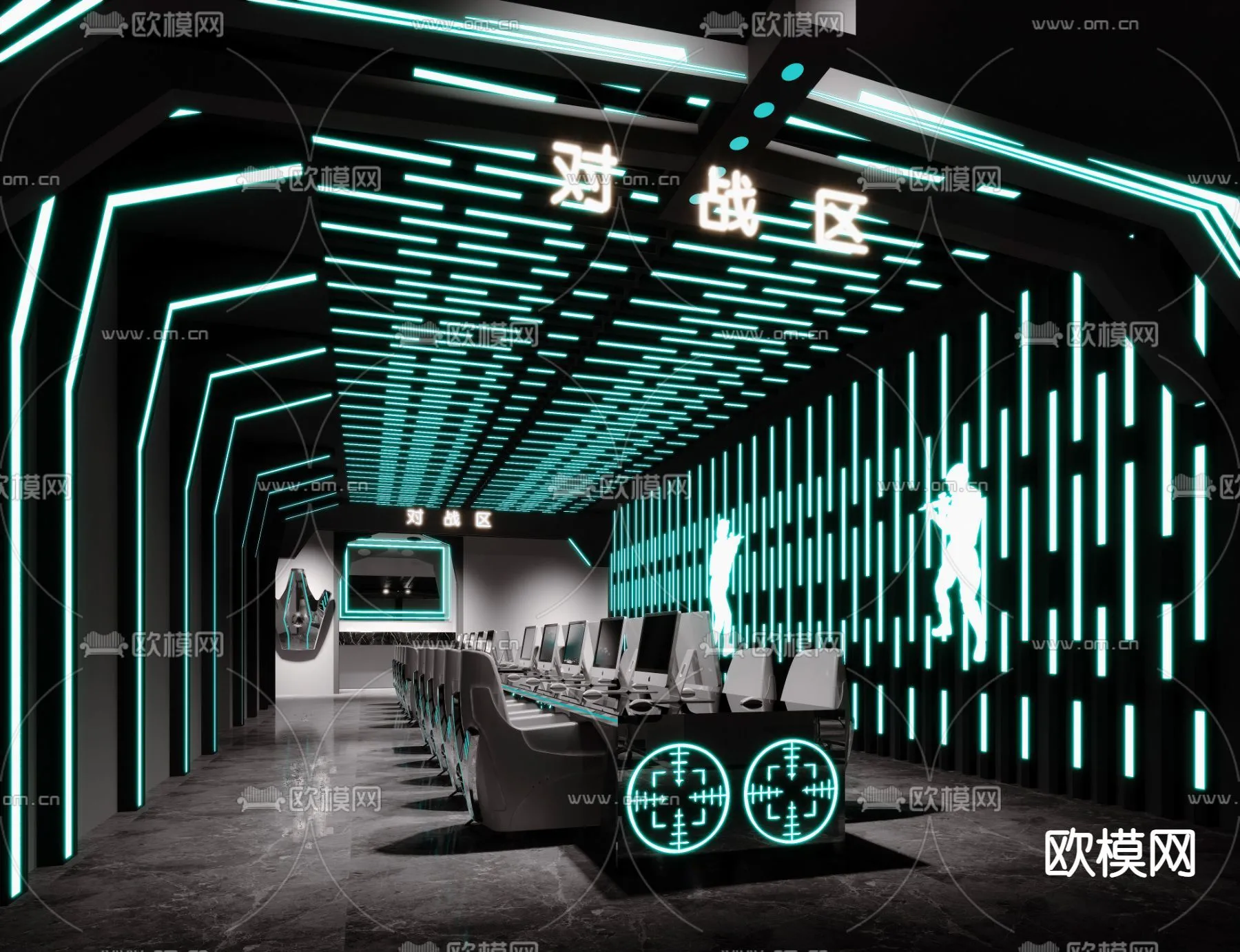 PUBLIC COMMERCE SPACE – 3D Model For Interior Design – 10837