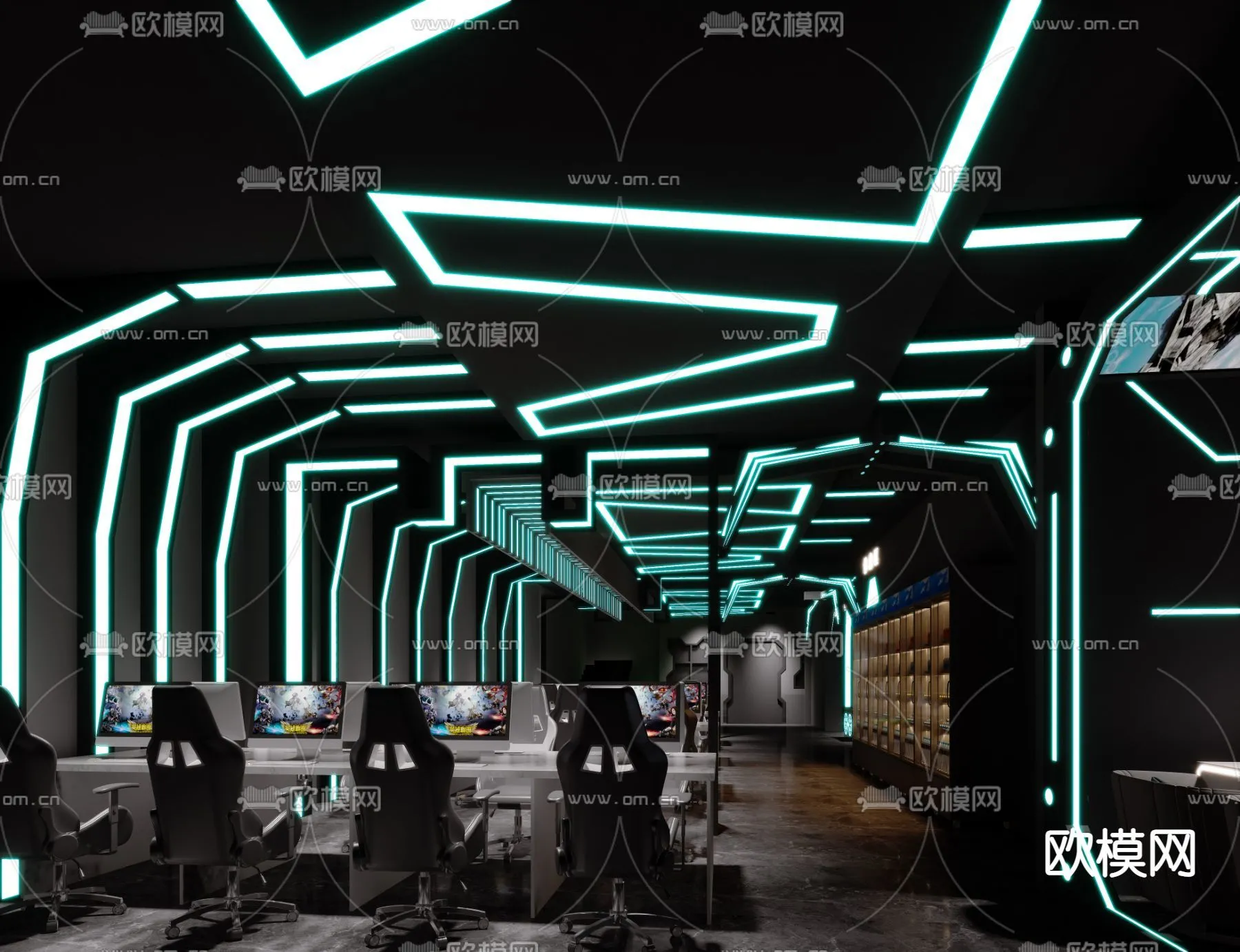 PUBLIC COMMERCE SPACE – 3D Model For Interior Design – 10838