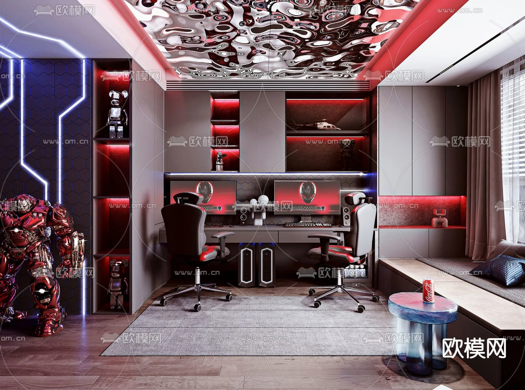 PUBLIC COMMERCE SPACE – 3D Model For Interior Design – 10839