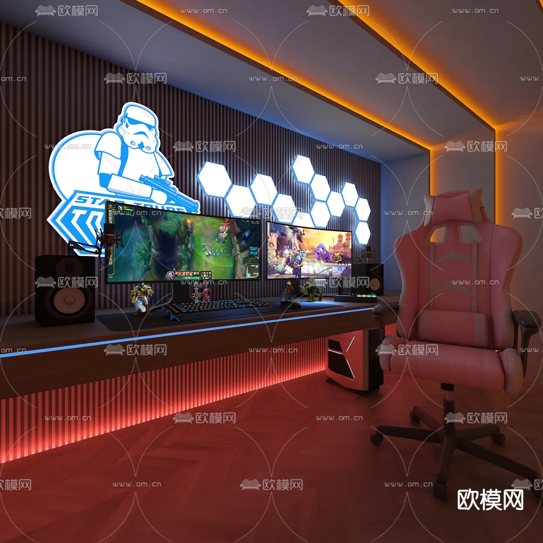 PUBLIC COMMERCE SPACE – 3D Model For Interior Design – 10841