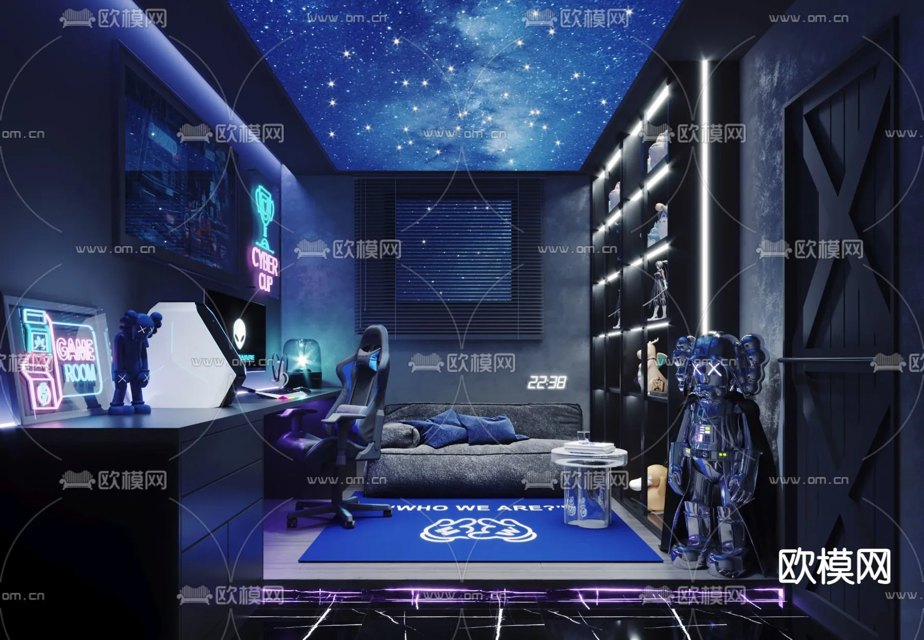 PUBLIC COMMERCE SPACE – 3D Model For Interior Design – 10842