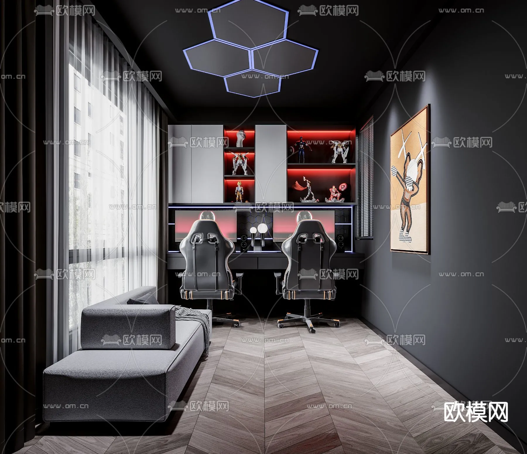 PUBLIC COMMERCE SPACE – 3D Model For Interior Design – 10844