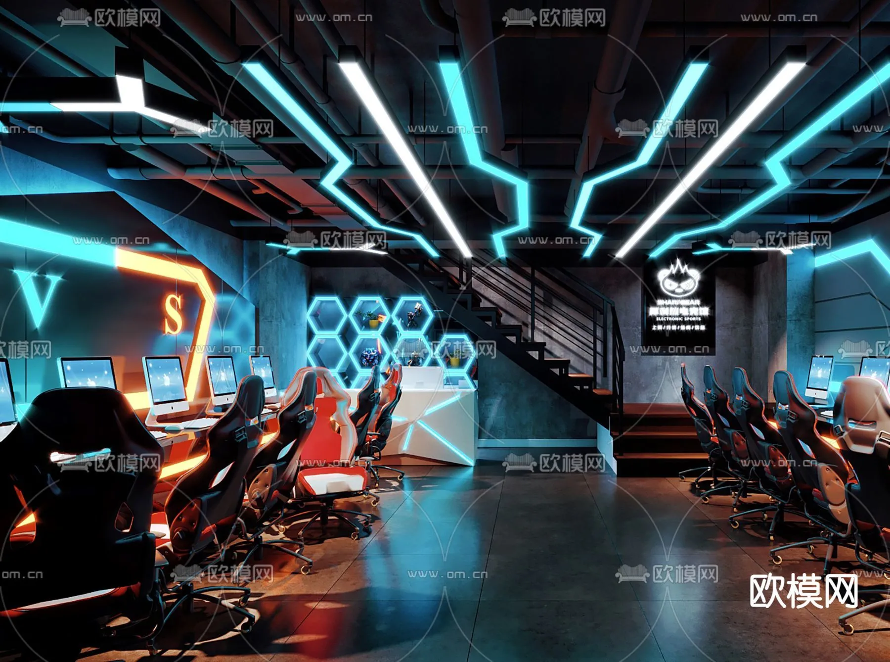 PUBLIC COMMERCE SPACE – 3D Model For Interior Design – 10845