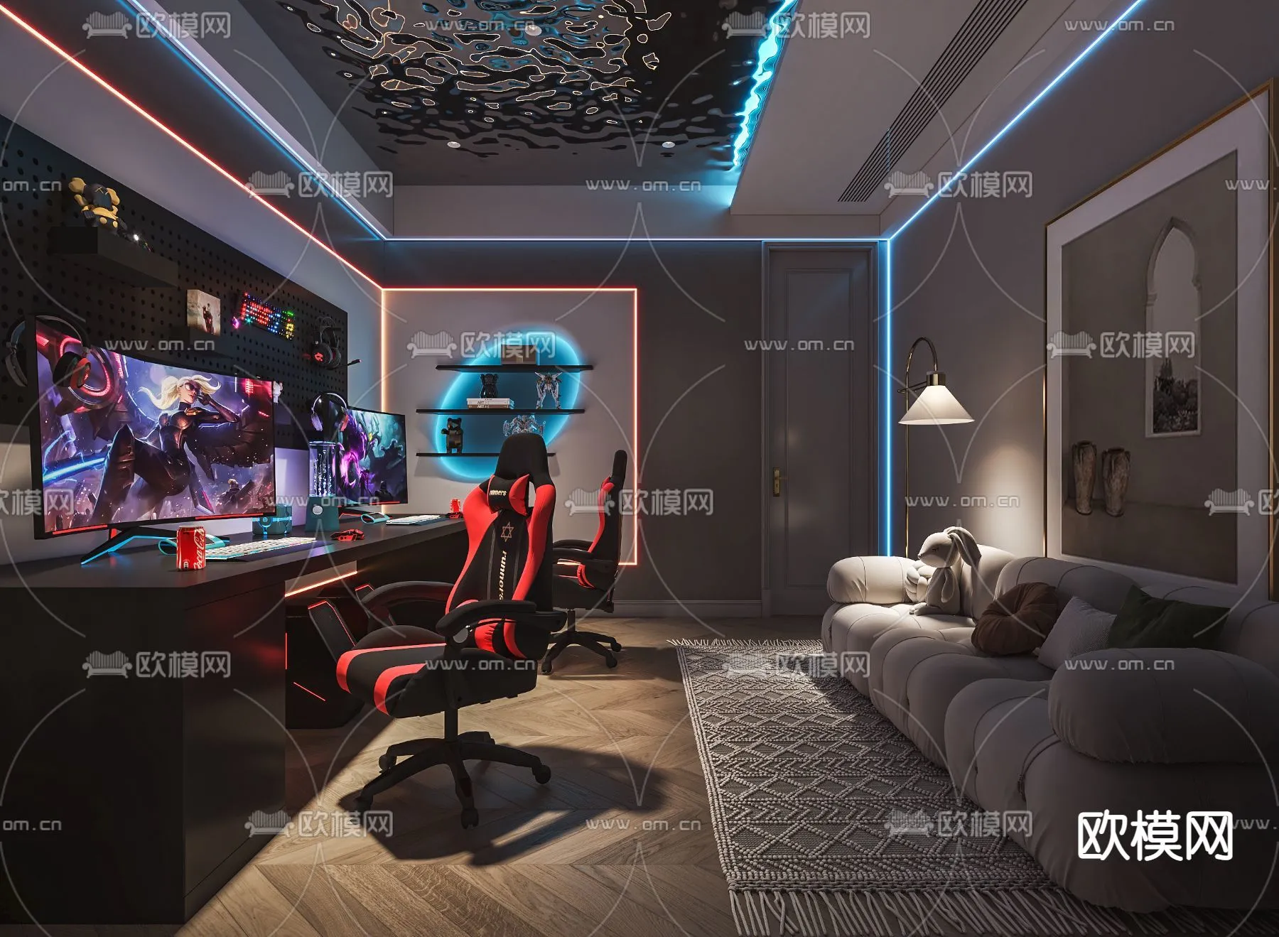 PUBLIC COMMERCE SPACE – 3D Model For Interior Design – 10847