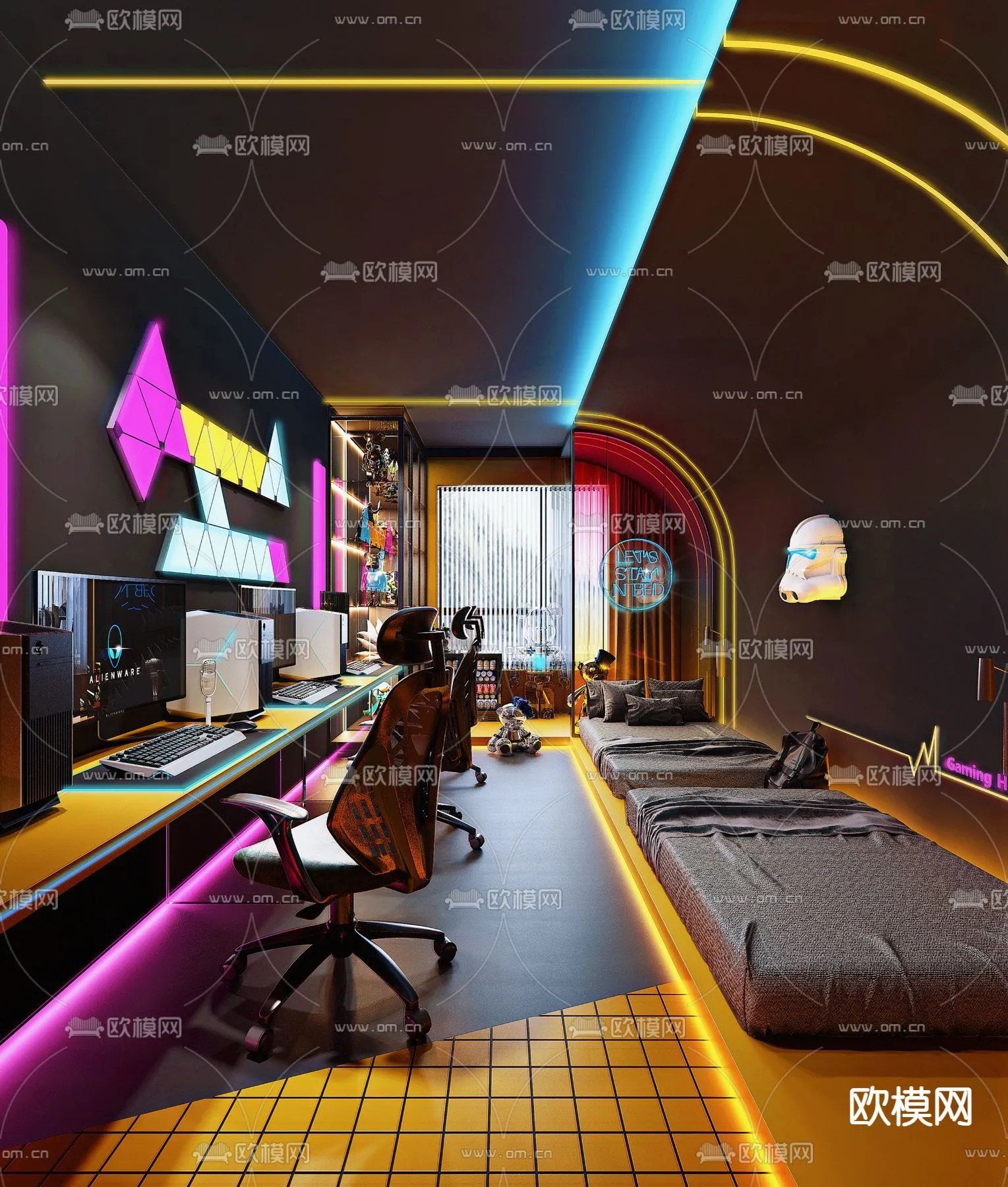 PUBLIC COMMERCE SPACE – 3D Model For Interior Design – 10848