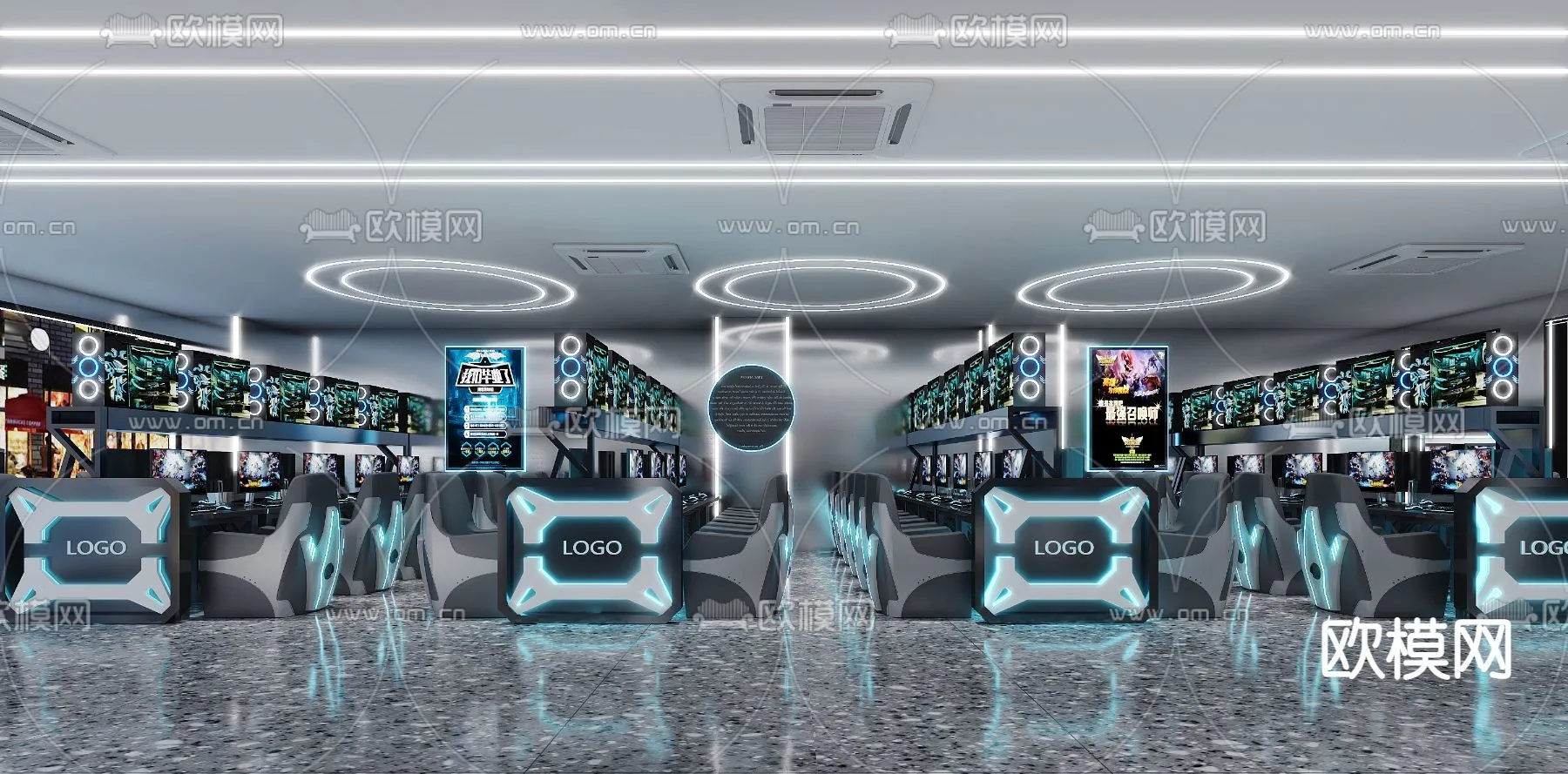 PUBLIC COMMERCE SPACE – 3D Model For Interior Design – 10852