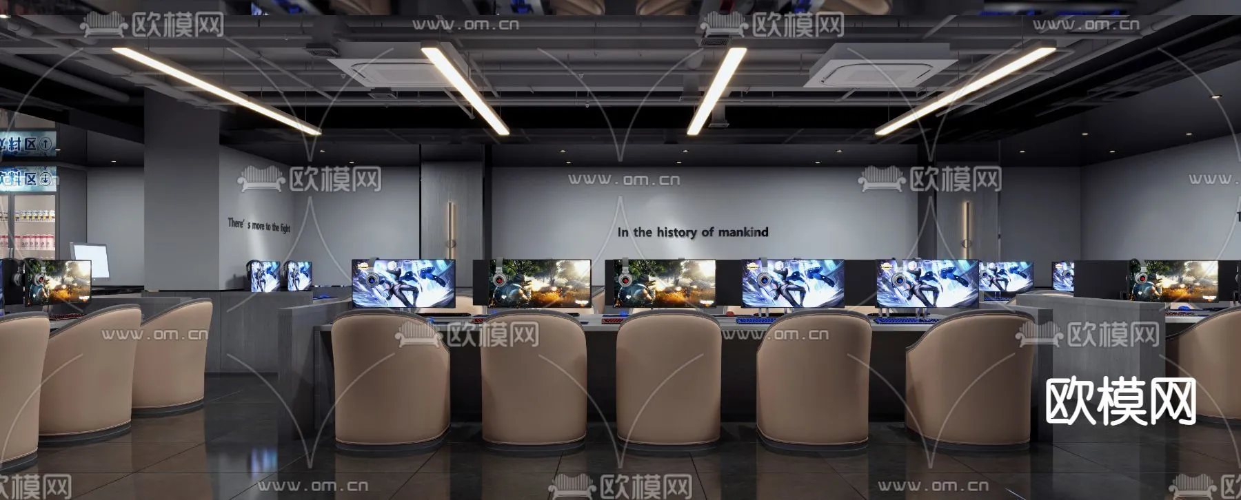 PUBLIC COMMERCE SPACE – 3D Model For Interior Design – 10856