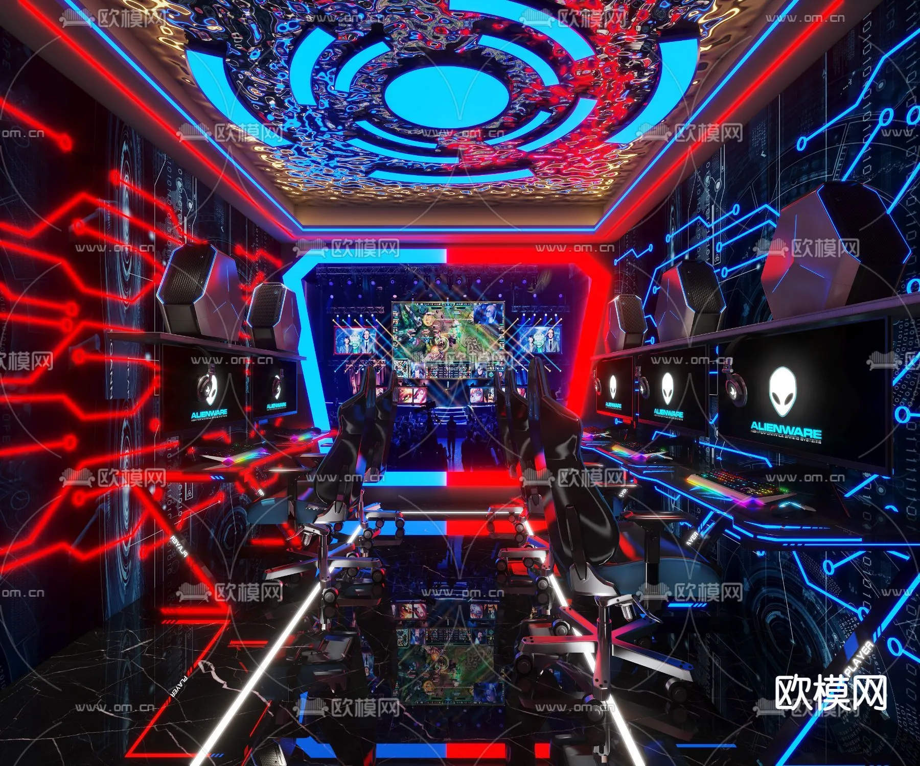 PUBLIC COMMERCE SPACE – 3D Model For Interior Design – 10861