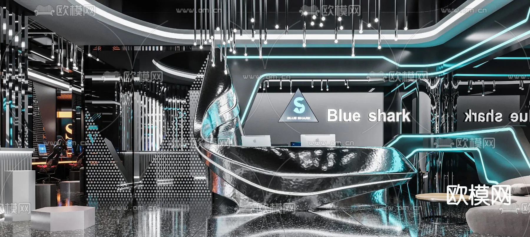 PUBLIC COMMERCE SPACE – 3D Model For Interior Design – 10862