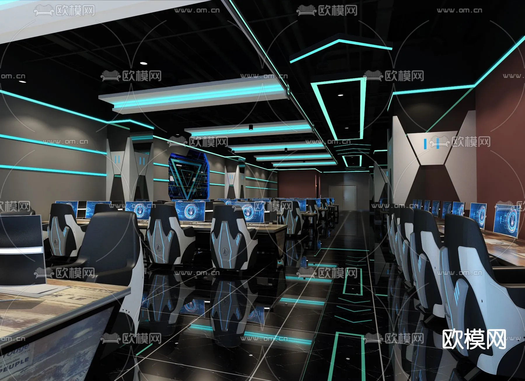 PUBLIC COMMERCE SPACE – 3D Model For Interior Design – 10863