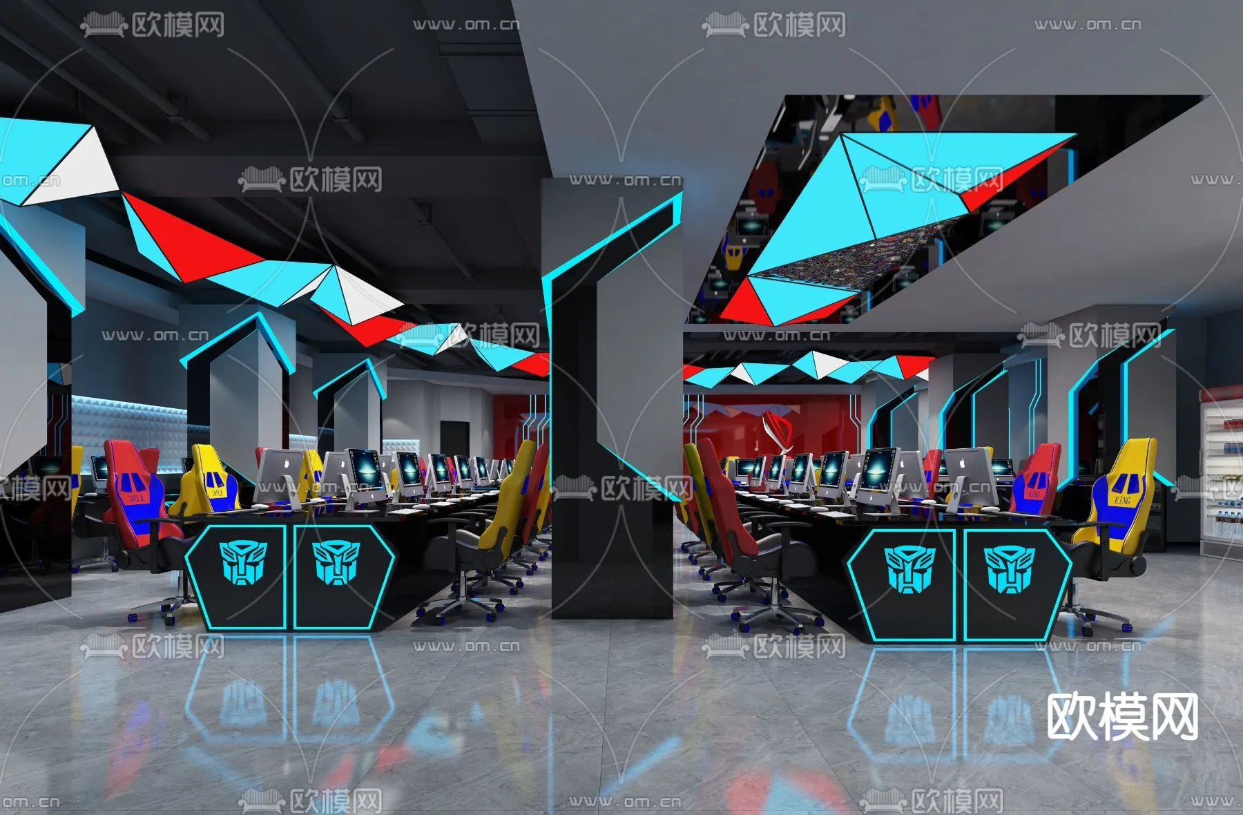 PUBLIC COMMERCE SPACE – 3D Model For Interior Design – 10864