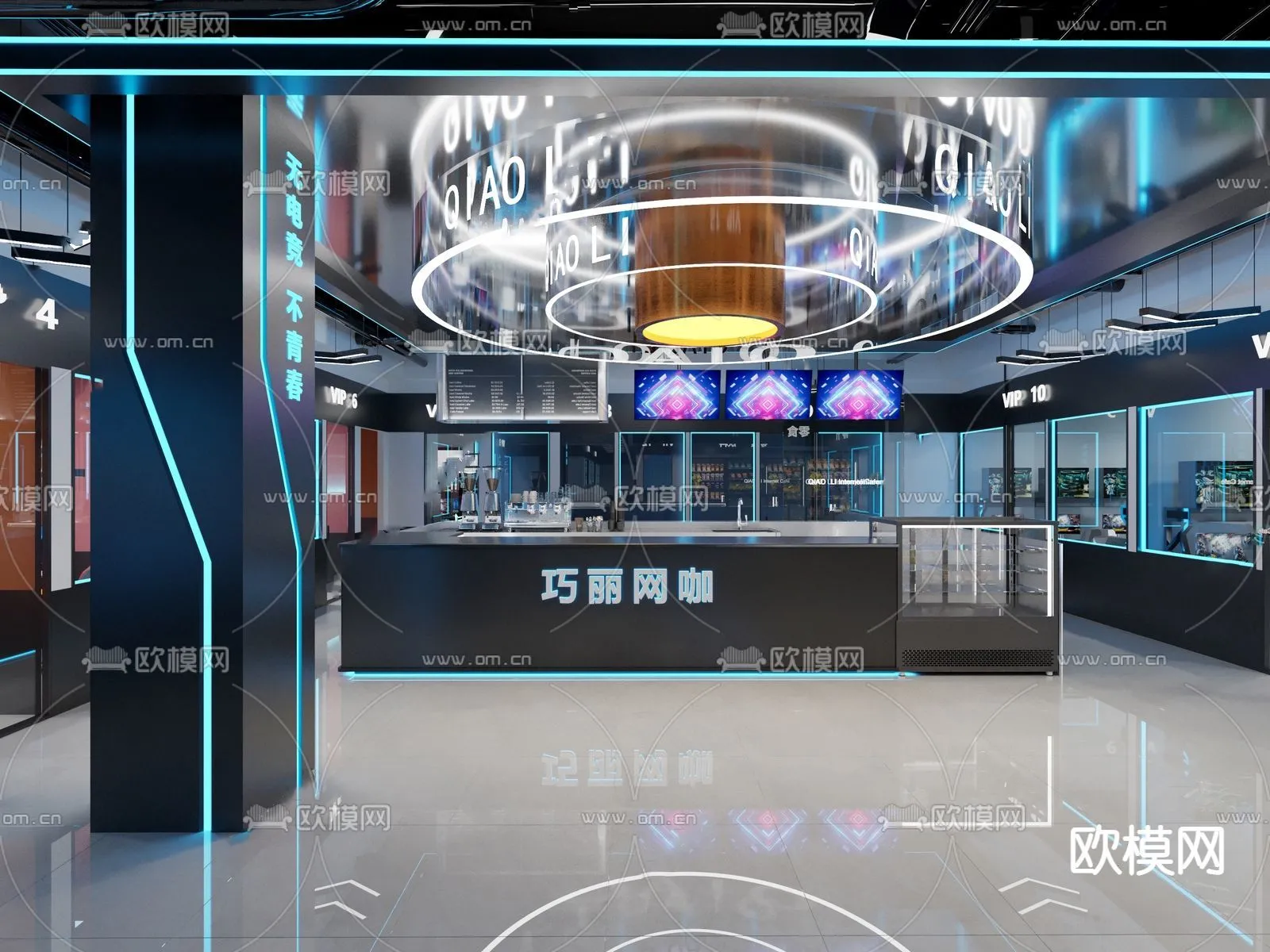 PUBLIC COMMERCE SPACE – 3D Model For Interior Design – 10867